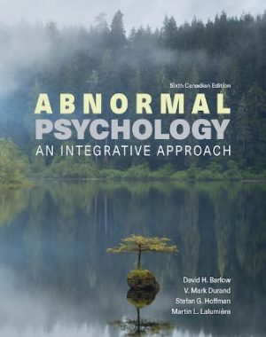 Abnormal Psychology 6th Canadian Edition Barlow