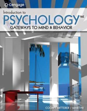 Test Bank for Introduction to Psychology 16th Edition By Coon