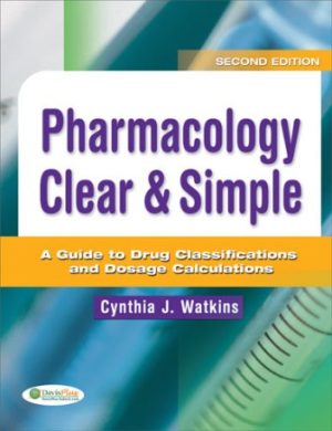 Test Bank for Pharmacology Clear and Simple 3rd Edition Watkins