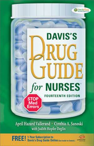 Test Bank for DAVIS'S DRUG GUIDE FOR NURSES, 14th Edition, April Hazard Vallerand