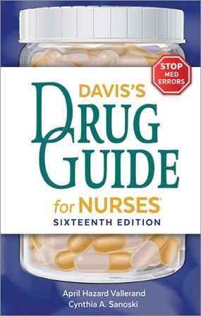 Test Bank for Davis's Drug Guide for Nurses, 16th Edition, April Hazard Vallerand