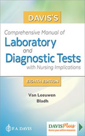 Test Bank for Davis's Comprehensive Manual of Laboratory and Diagnostic Tests With Nursing Implications, 8th Edition, Leeuwen