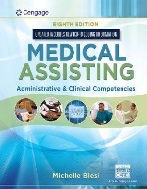 Test Bank for Medical Assisting 8th Edition Blesi