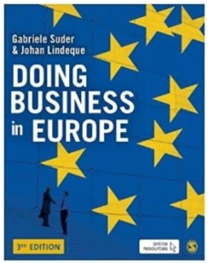 Test Bank for Doing Business in Europe 3rd Edition By Suder